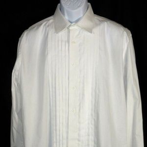 Joseph & Feiss White Tuxedo French Cuff 16 x 34-35